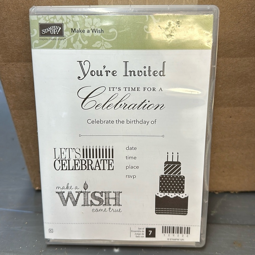 Stampin up stamp set “Make a Wish”